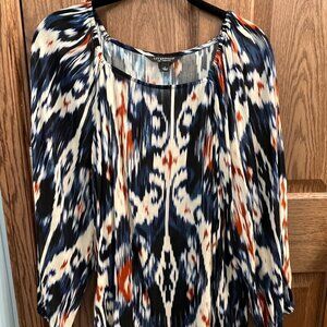 Liverpool Blouse, multi-colored, Size Large, NWT